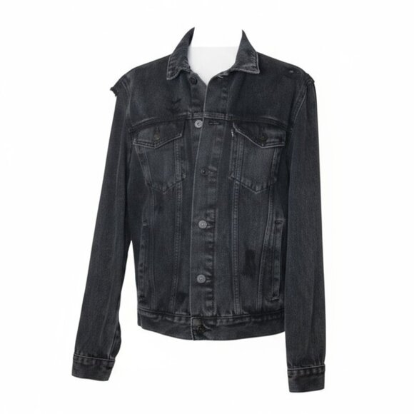 Forever 21 Black Denim Jacket – Men’s Size Small - Picture 5 of 5